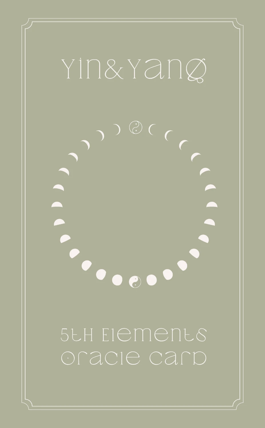 Yin＆Yang 5th Elements Oracle Card
